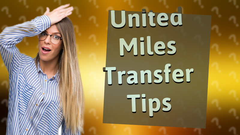 United Miles Transfer Tips