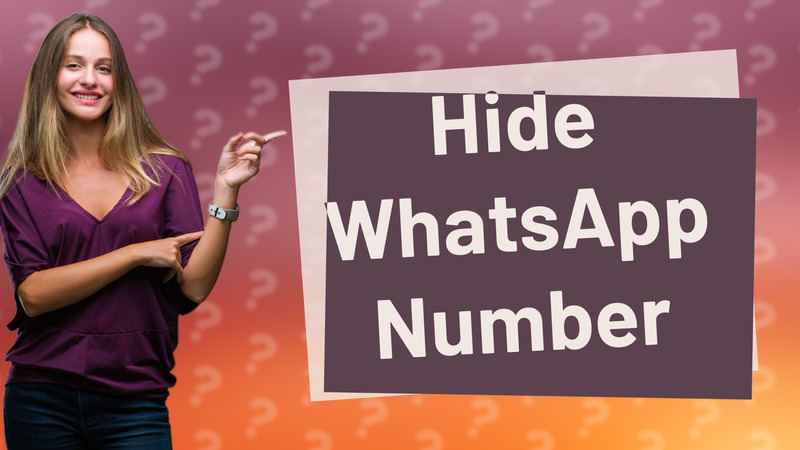 Hide WhatsApp Number