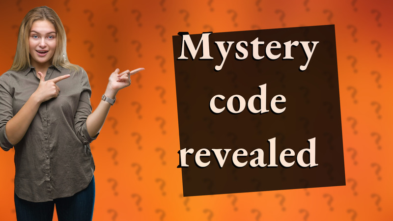 Mystery code revealed