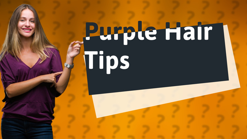 Purple Hair Tips
