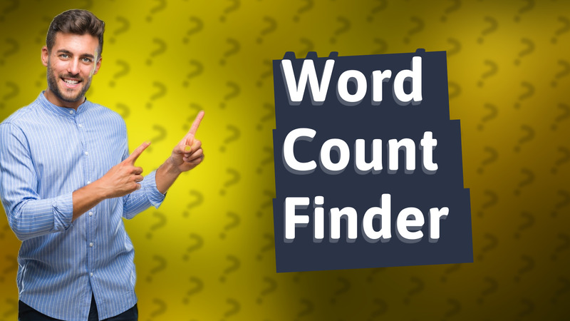 Word Count Finder