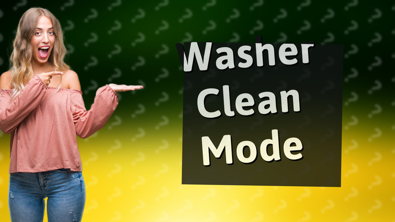 Washer Clean Mode