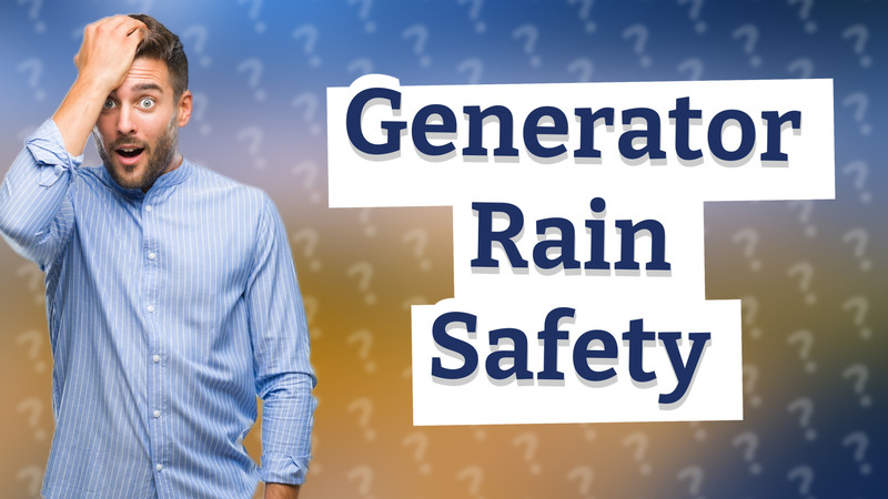Generator Rain Safety