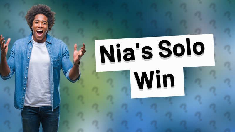 Nia's Solo Win