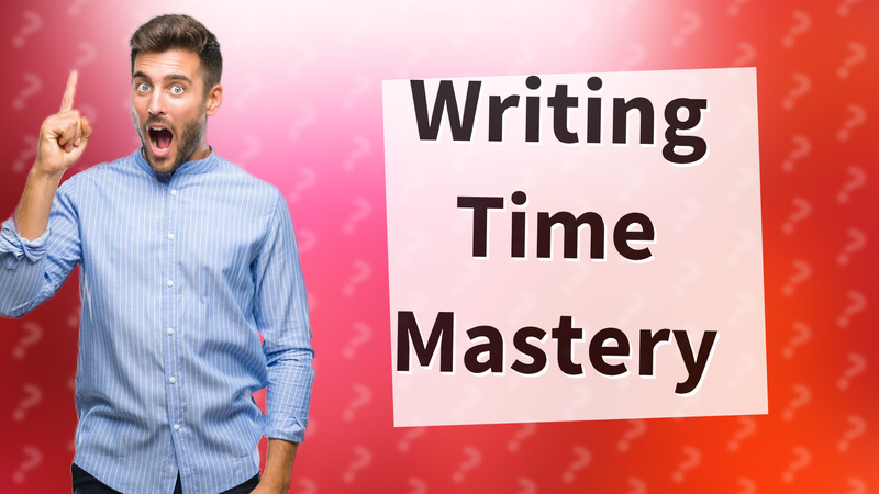 Writing Time Mastery