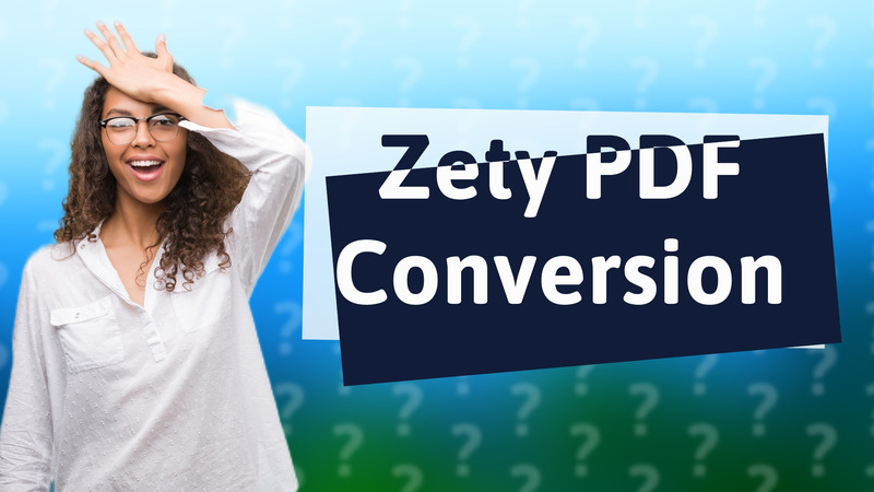 Zety PDF Conversion