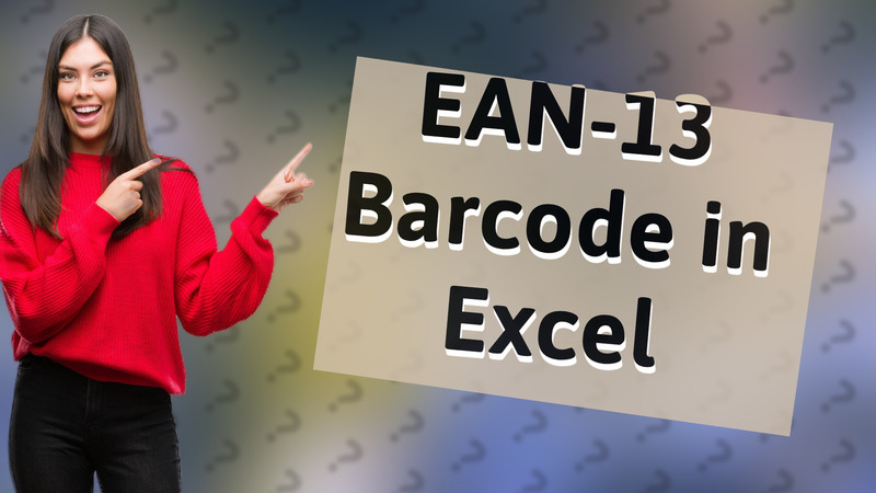 EAN-13 Barcode in Excel