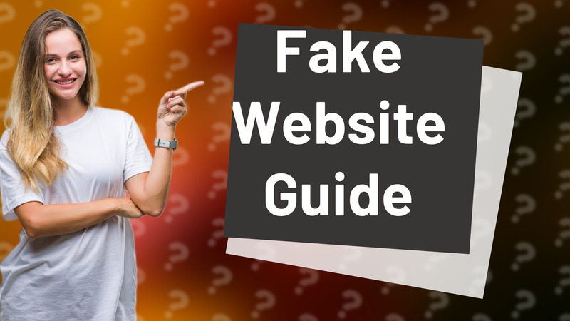 Fake Website Guide