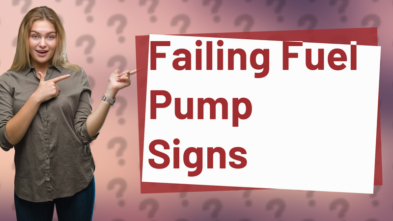 Failing Fuel Pump Signs