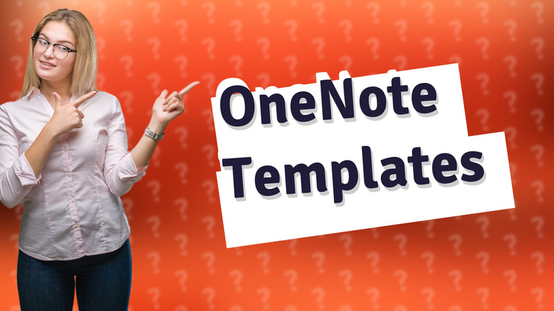 OneNote Templates