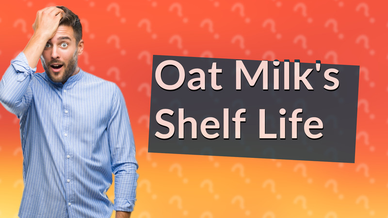 Oat Milk's Shelf Life