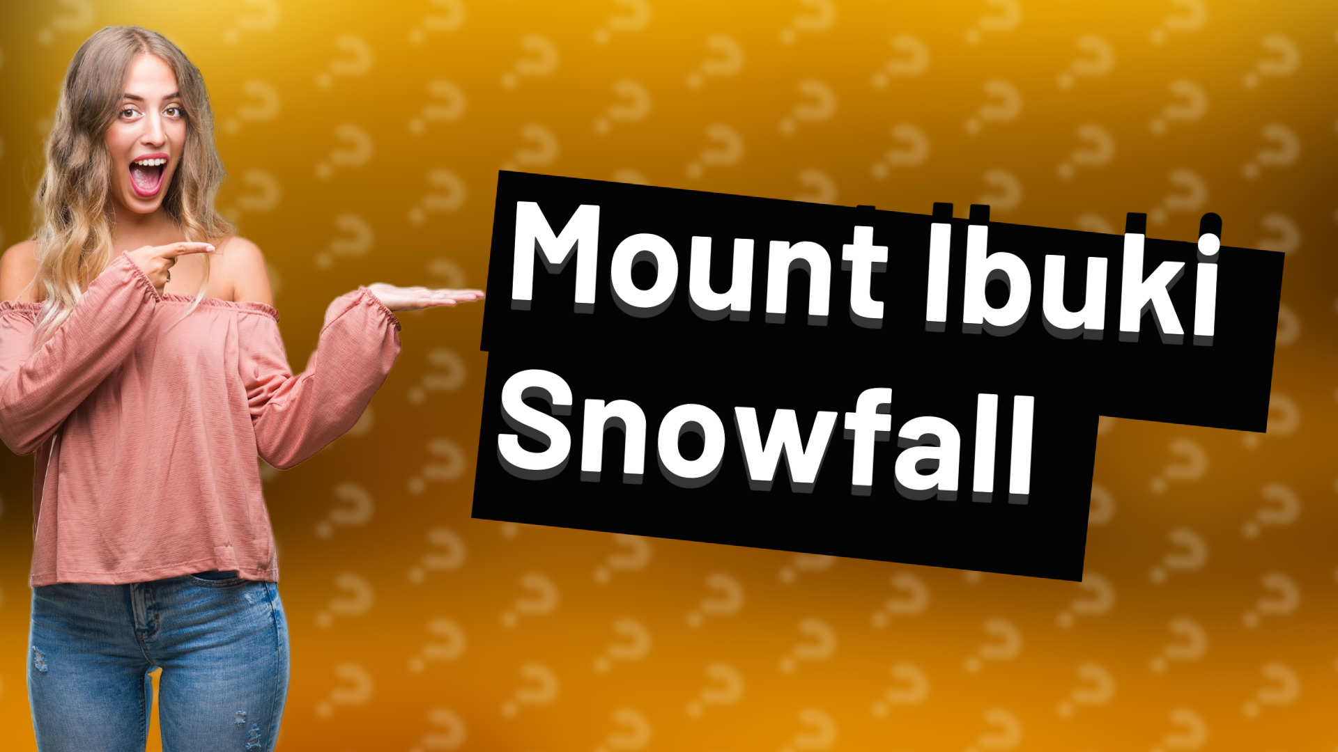 Mount Ibuki Snowfall