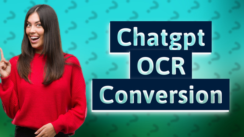 Chatgpt OCR Conversion