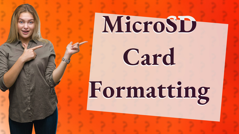 MicroSD Card Formatting