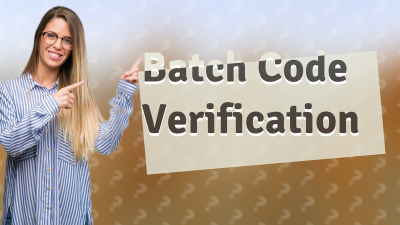 Batch Code Verification