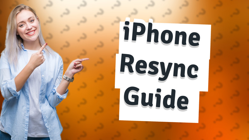 iPhone Resync Guide
