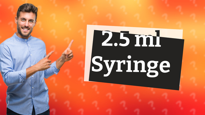2.5 ml Syringe
