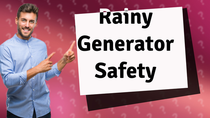 Rainy Generator Safety