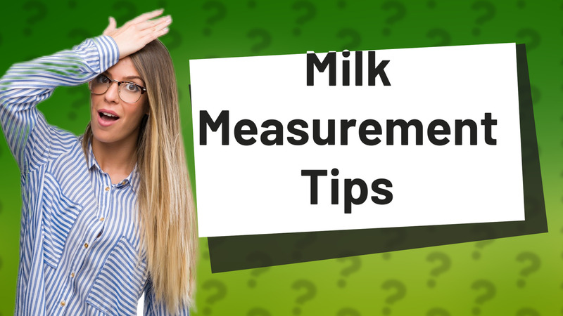 Milk Measurement Tips