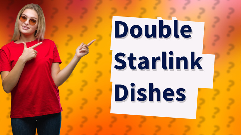 Double Starlink Dishes