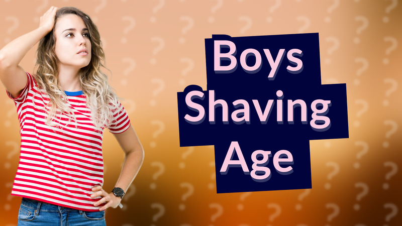Boys Shaving Age
