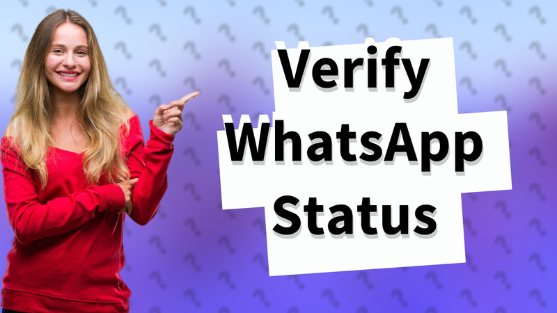 Verify WhatsApp Status