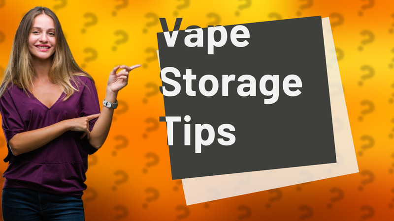 Vape Storage Tips