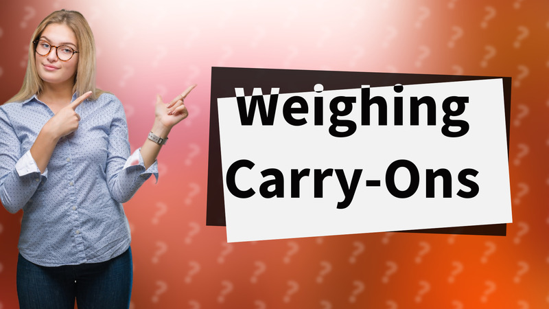 Weighing Carry-Ons