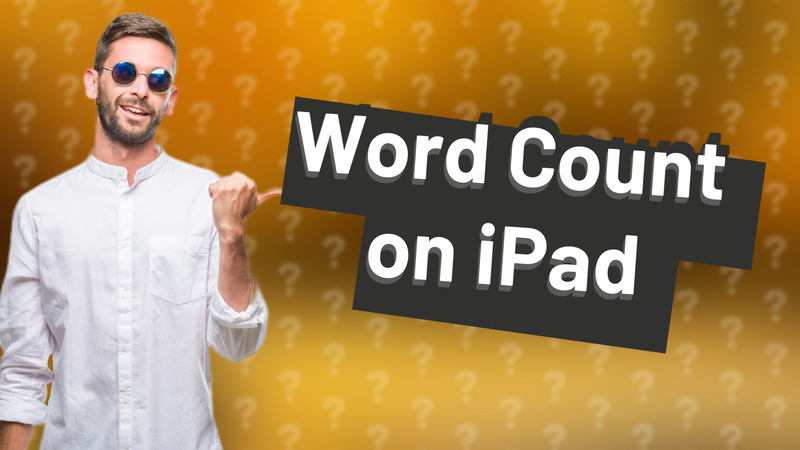 Word Count on iPad