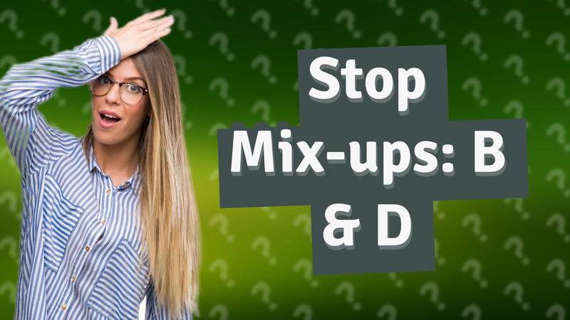 Stop Mix-ups: B & D