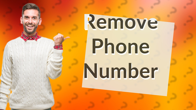 Remove Phone Number