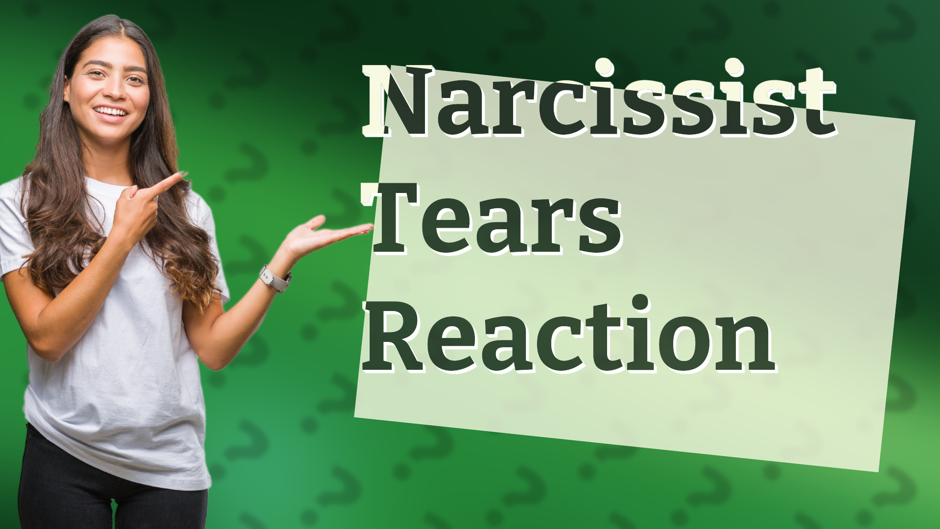 Narcissist Tears Reaction