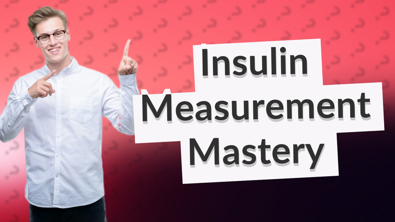Insulin Measurement Mastery
