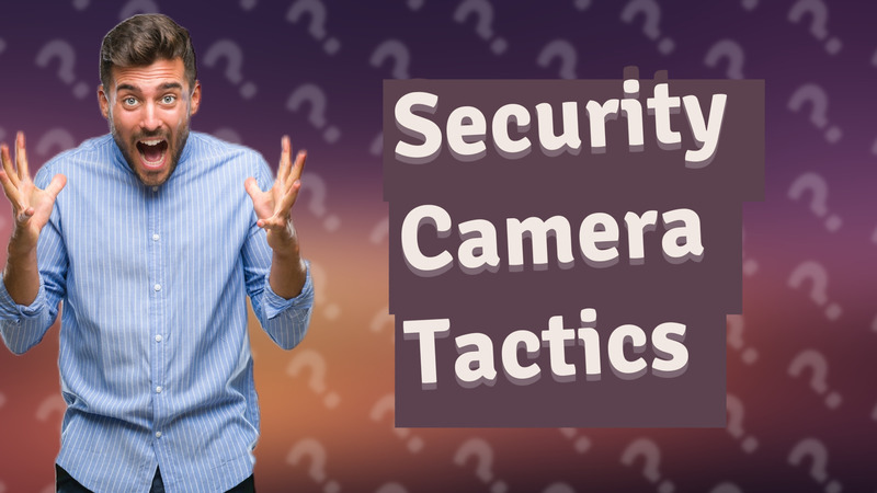 Security Camera Tactics
