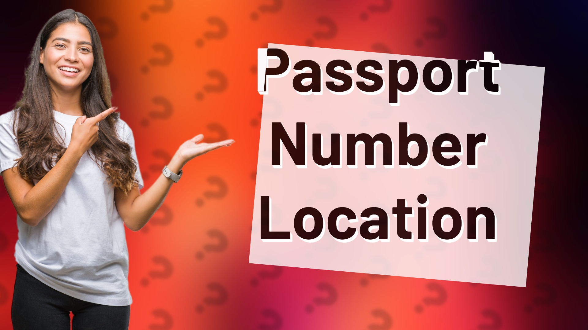 Passport Number Location