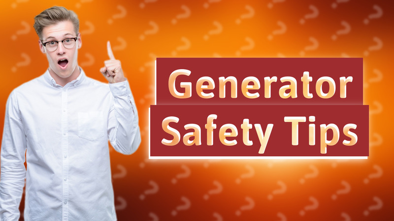Generator Safety Tips