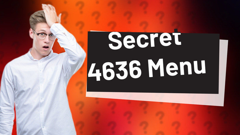 Secret 4636 Menu