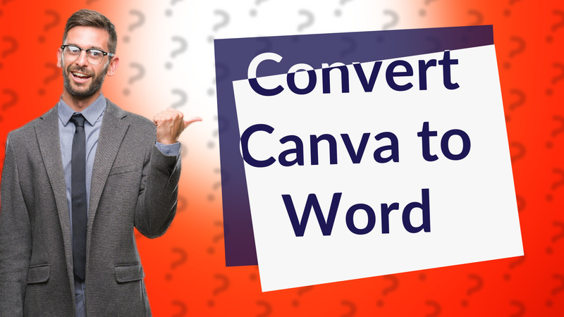 Convert Canva to Word