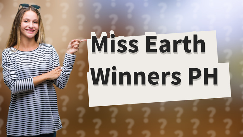 Miss Earth Winners PH