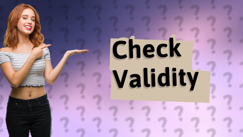 Check Validity