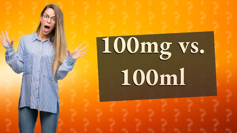 100mg vs. 100ml