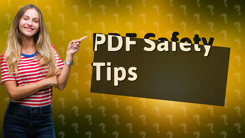 PDF Safety Tips