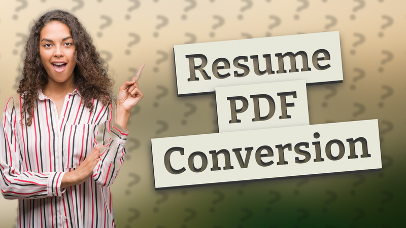 Resume PDF Conversion