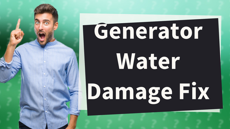 Generator Water Damage Fix