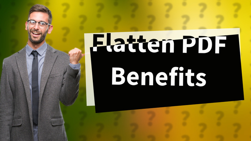 Flatten PDF Benefits