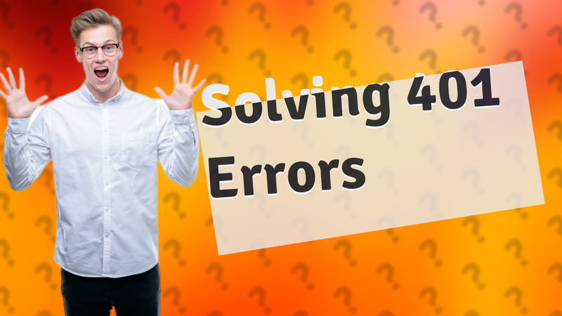 Solving 401 Errors