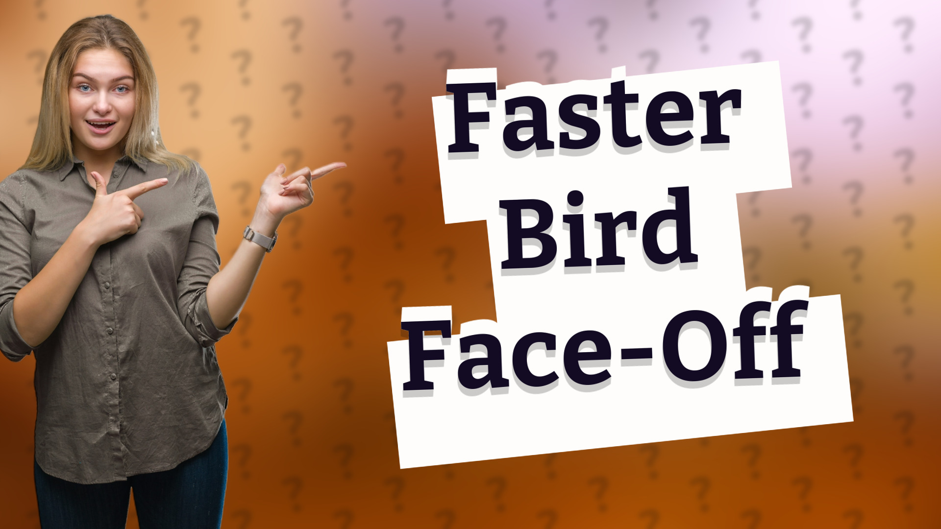 Faster Bird Face-Off