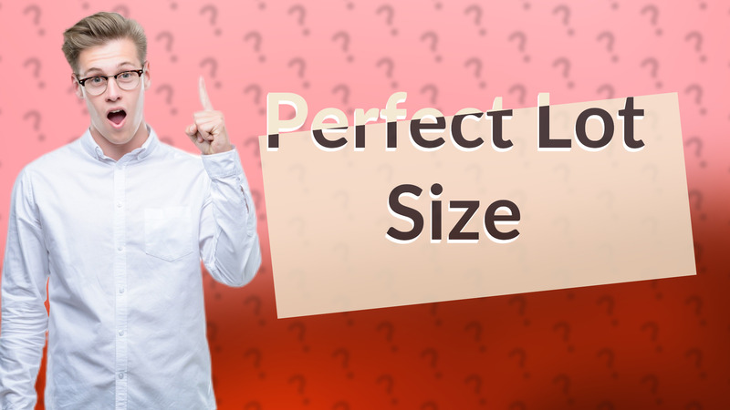Perfect Lot Size
