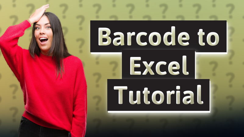 Barcode to Excel Tutorial