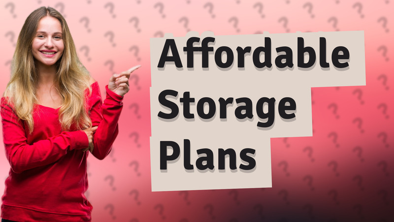 Affordable Storage Plans